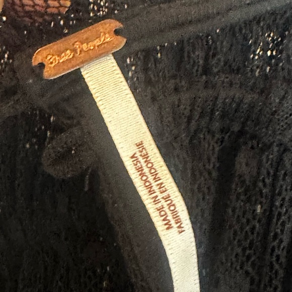 Free People Disco Ball Swiss Dot Lace Top Small - Picture 8 of 12